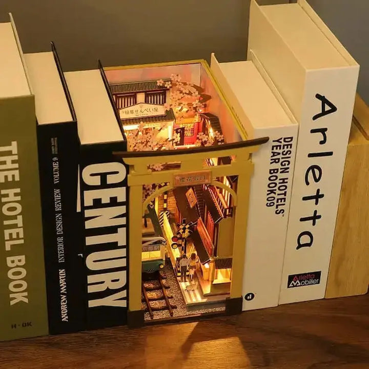 Cherry Blossom Train Station DIY Book Nooks