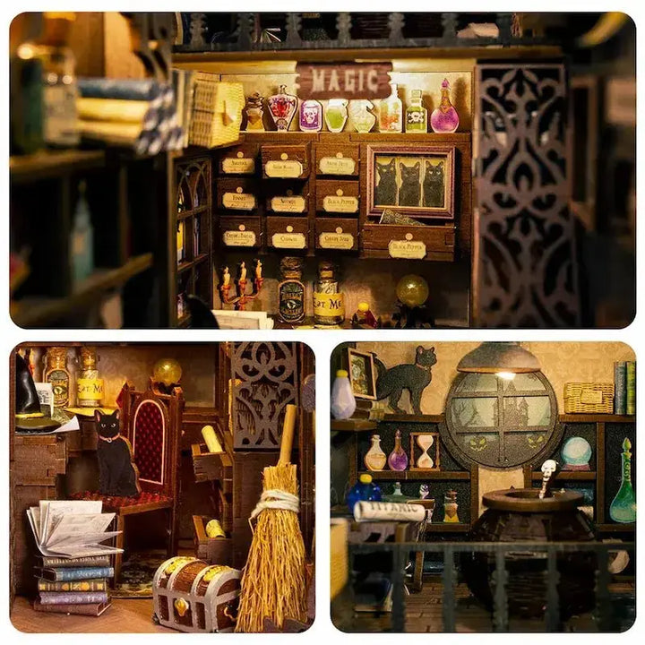 CUTEBEE MAGIC PHARMACIST DIY BOOK NOOK KIT - Diy book nook kit