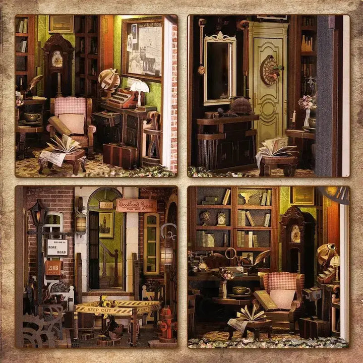 CUTEBEE ROSE DETECTIVE AGENCY DIY BOOK NOOK KITS - Diy book nook kit