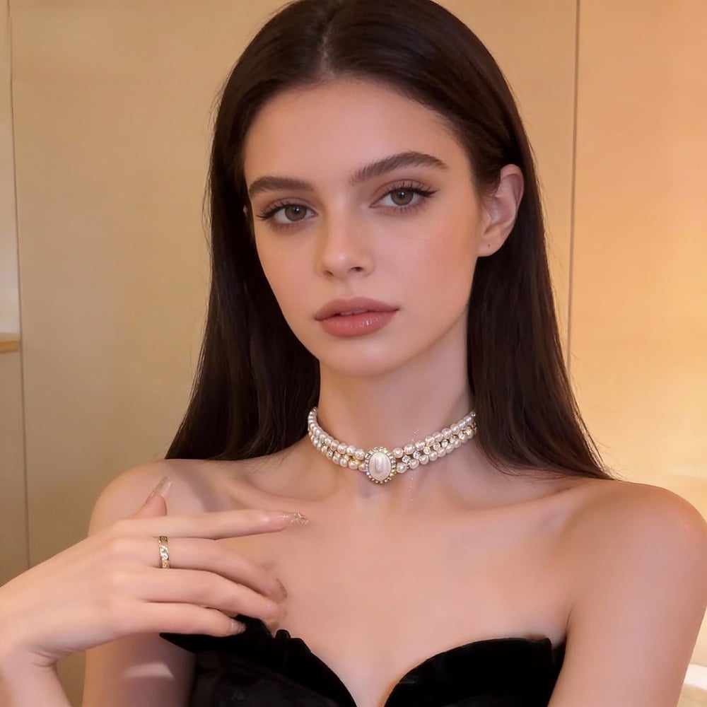 Baroque pearl necklace with a unique and sophisticated design. - Image 6