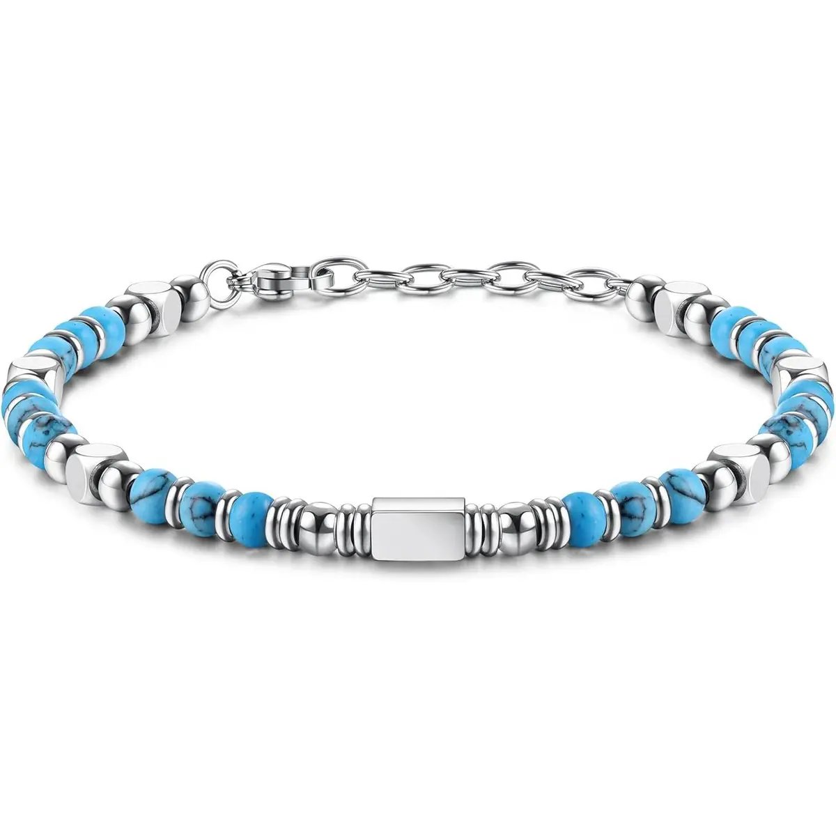Beaded Bracelets for Women&Men (With Pink Crystal Obsidian Tiger Eye ) - Image 6