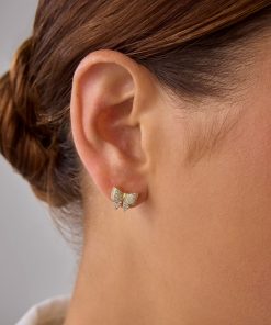 Alternative view of ✨Bowknot Celestial Flat Back Hypoallergenic Screw Earrings
