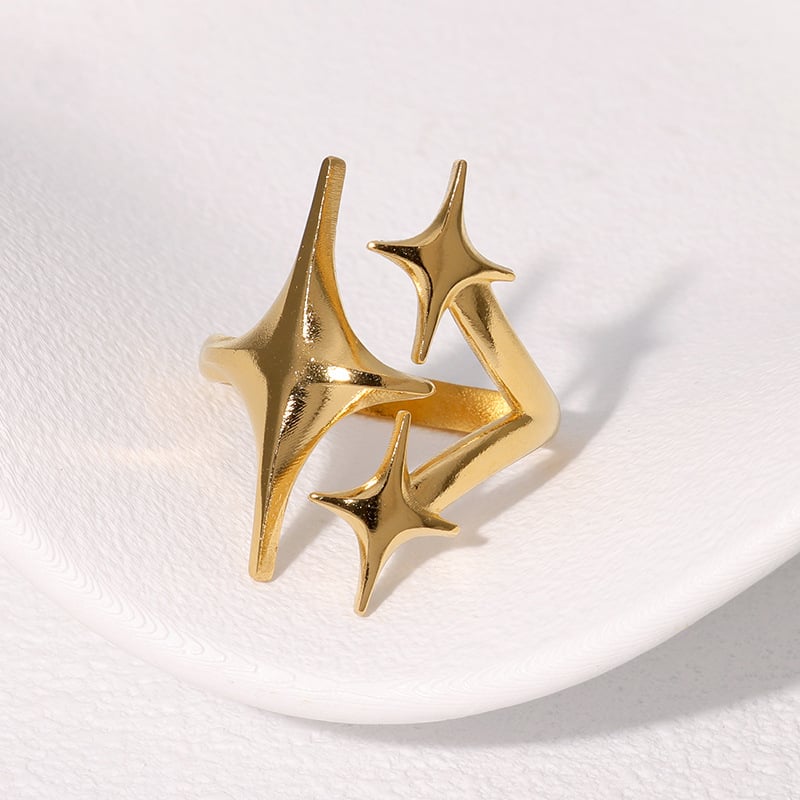 🌟Statement and Versatile Open - Ended Star Ring - Image 2