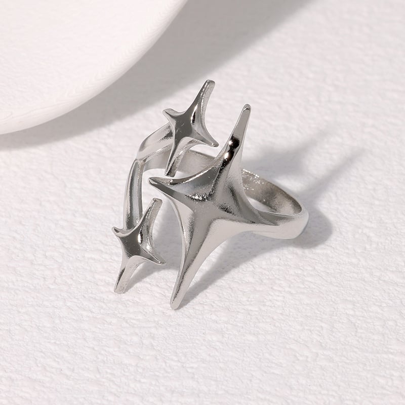 🌟Statement and Versatile Open - Ended Star Ring - Image 4