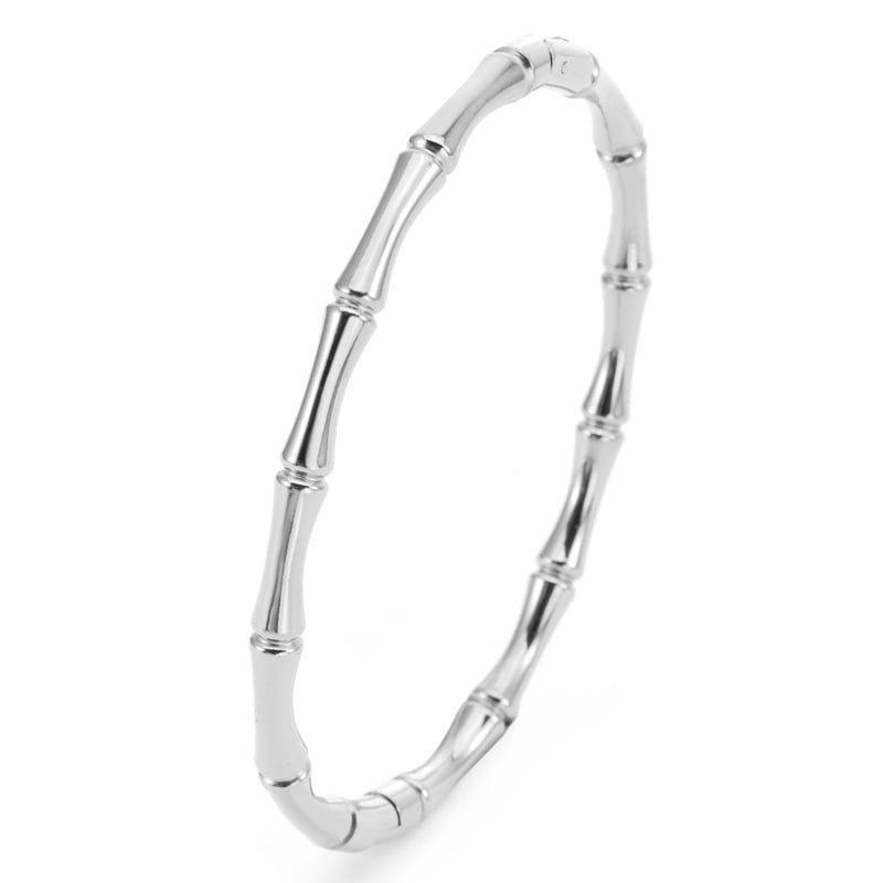 18K Gold-Plated Bamboo &Waterproof Stainless Steel Bracelet - Image 4