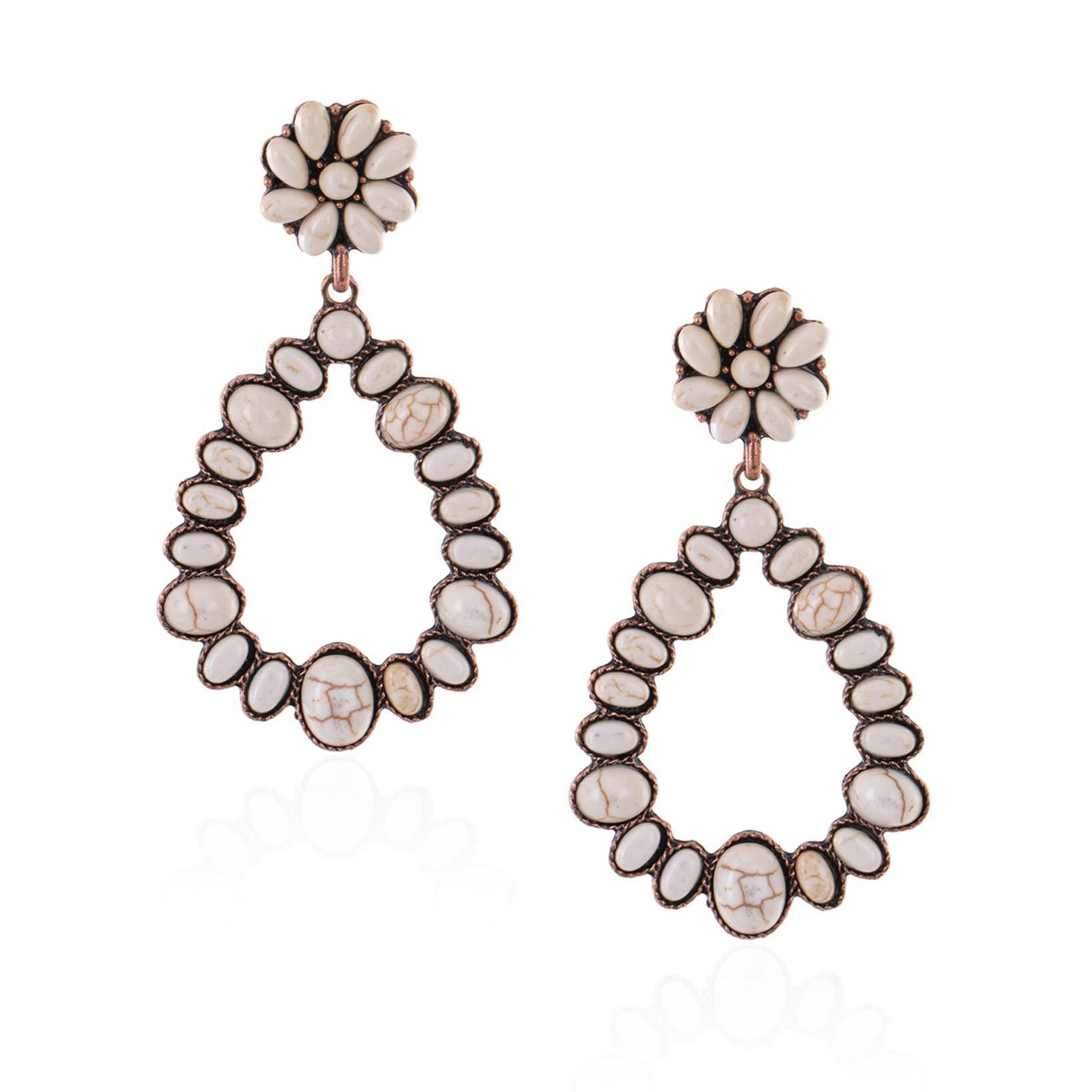 Statement Western Turquoise Drop Earrings for Women | Country Cowgirl Style Jewelry - Image 7