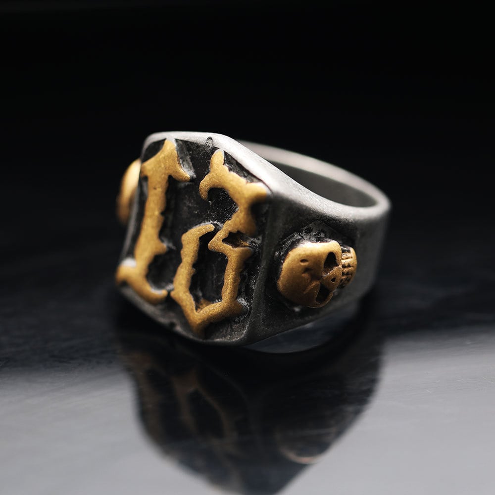 💀Edgy Statement Piece “13” Skull Ring - Image 3
