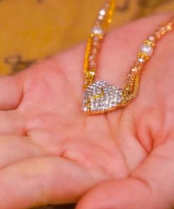 Magnetic Heart Double Layer Necklace for Couples | Pearl Pendant & Chic Minimalist Chain