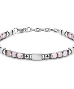 Alternative view of Beaded Bracelets for Women&Men (With Pink Crystal Obsidian Tiger Eye )
