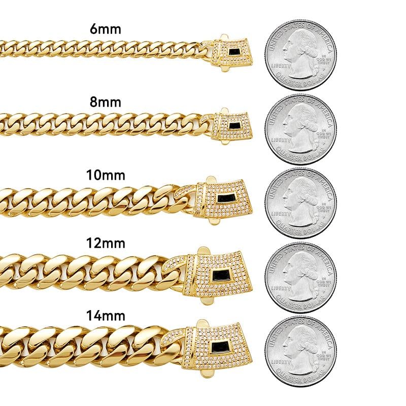 14k Gold Plated Miami Cuban Link Chain Bracelet - Image 8