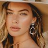 Statement Western Turquoise Drop Earrings for Women | Country Cowgirl Style Jewelry