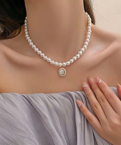 Alternative view of Take one and two, pearl necklace, hypoallergenic jewelry, birthday and Christmas gift for lady, mother, wife